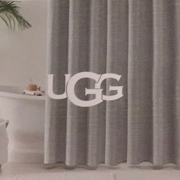 UGG Other - NEW Ugg Shower Curtain steel gray colors 72x72”